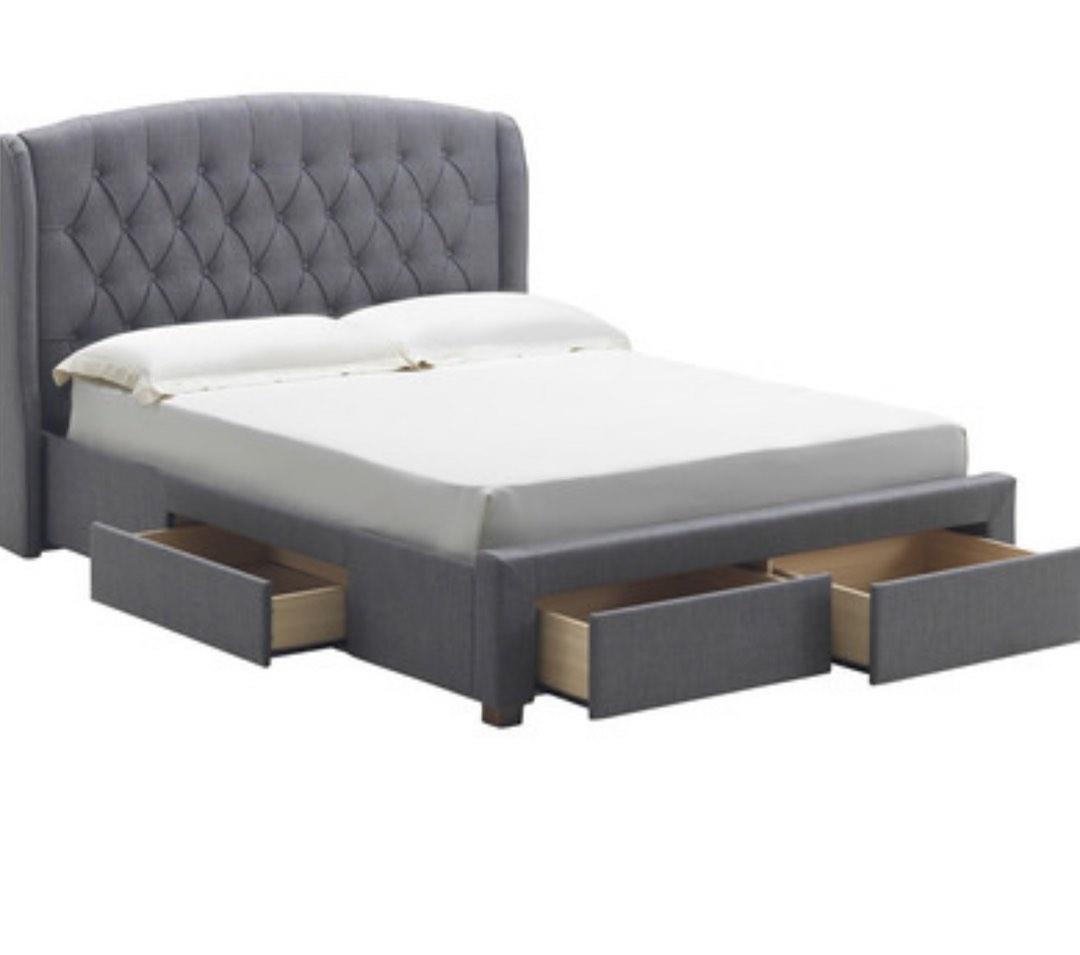New near Queen mattress & bed frame, Furniture & Home Living, Furniture
