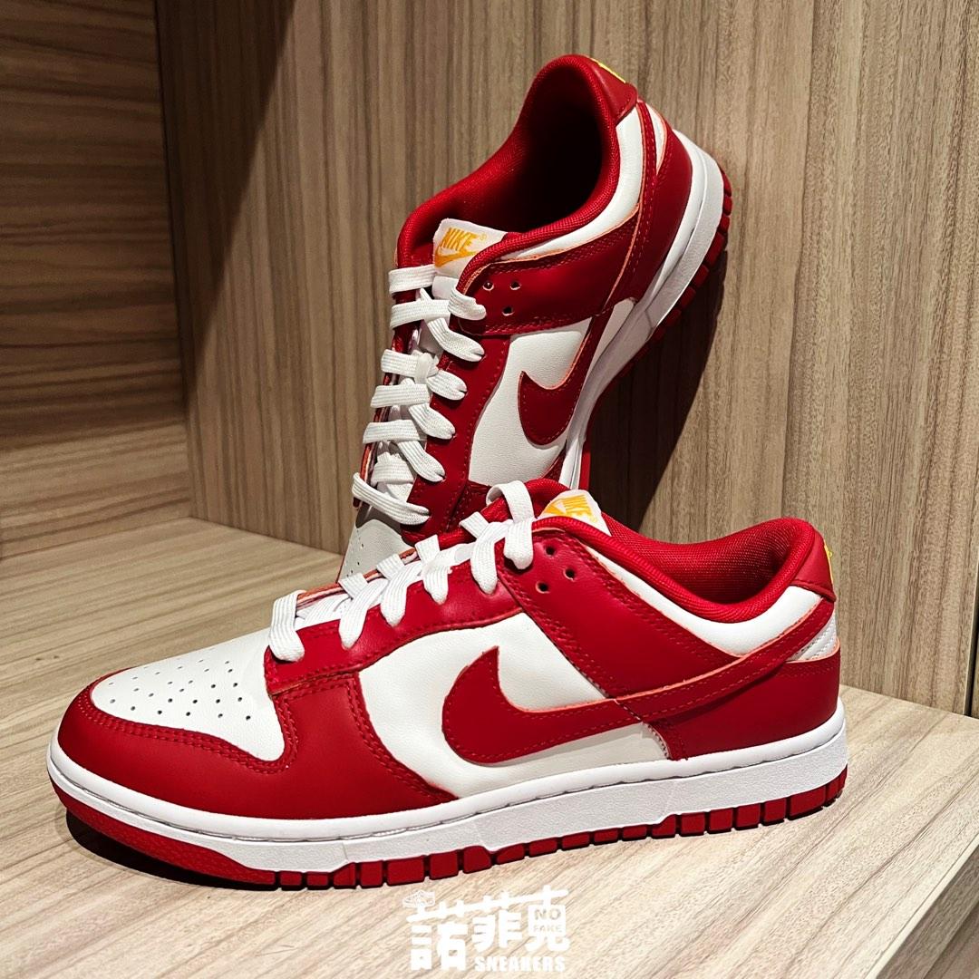 NIKE ダンクLOWレトロ Gym Red ダンクロー レッド 25.5 | www