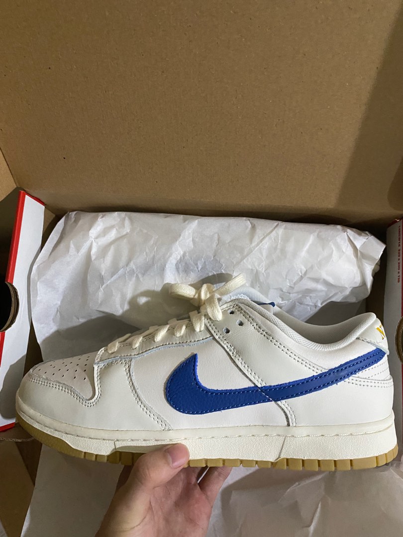 Nike dunk low SE sail game royal gum, Men's Fashion, Footwear, Sneakers