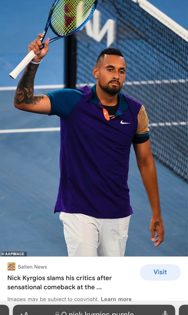 Nick kyrgios nike polo Clearance
