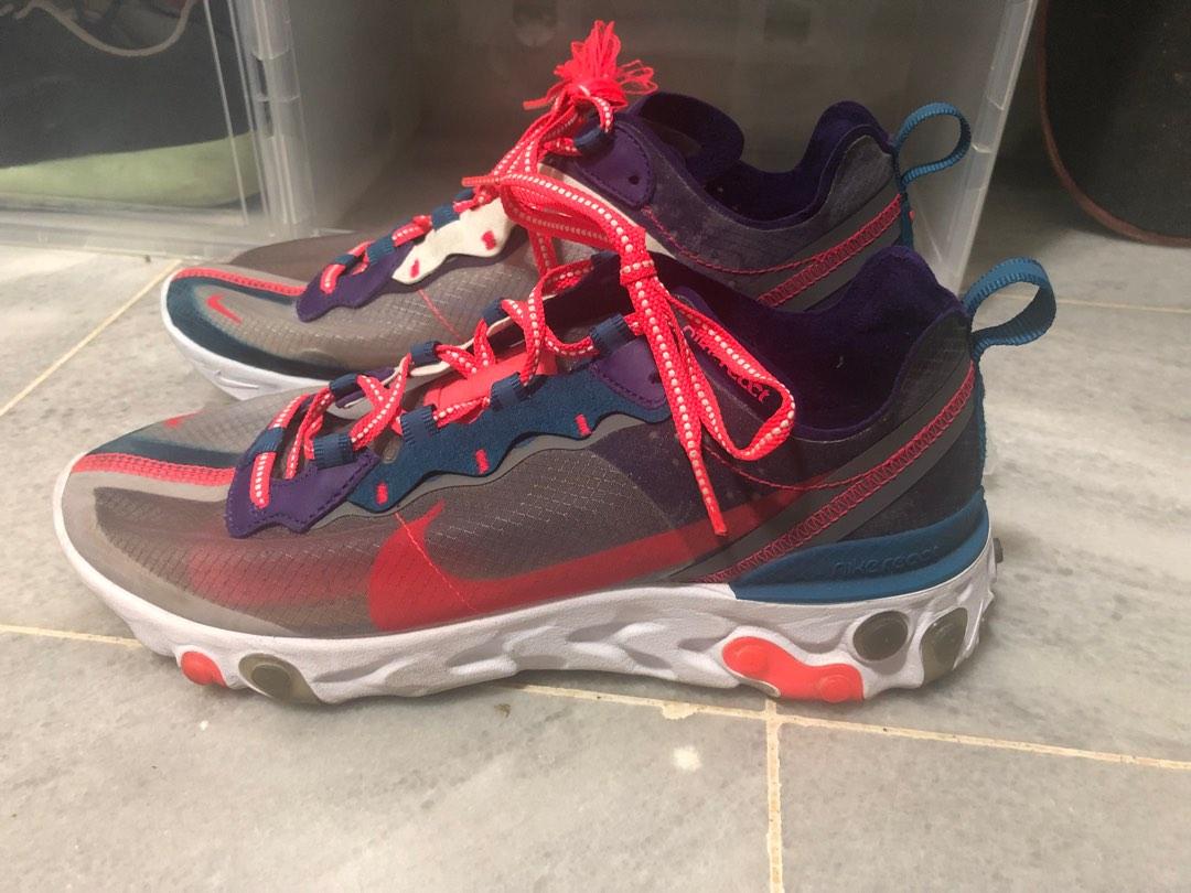 Nike React Element 87 (Category: Sneakers) located in Ampang. Submitted by kertasterbang (Listing ID 1183067991, Image 1). Description: Nike React Element 87 Condition cun tapi tali ada defect Size UK7.5 Kotak tak ada sebab beli dekat Jepun. Tak muat dlm beg nak bwk balik. RM180 include postage. No nego COD Ampang.