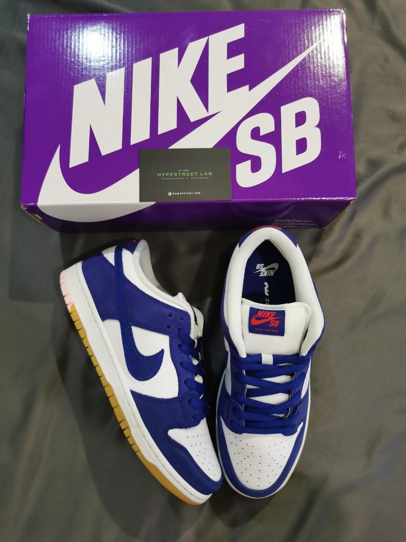 Nike Dunk SB Dunk Low LA Dodgers, Men's Fashion, Footwear, Sneakers on  Carousell