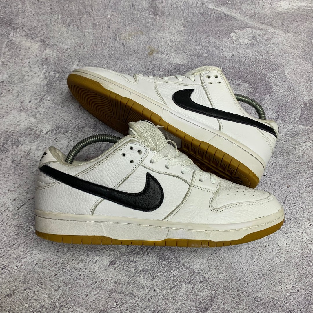 nike sb dunk low orange label black