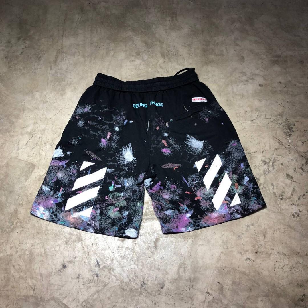 Off White Galaxy shorts Men s Fashion Bottoms Shorts on Carousell