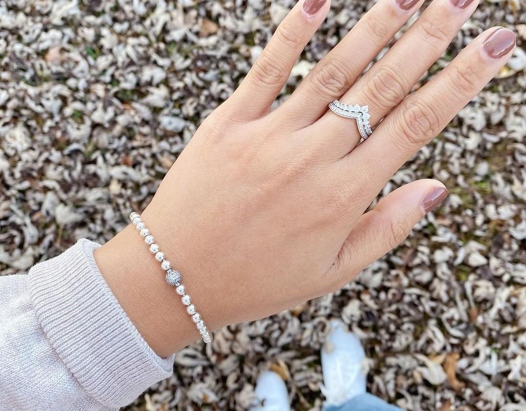 Pandora beaded pave bracelet sale