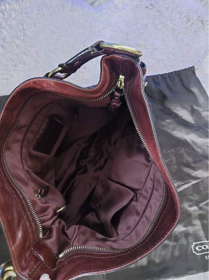 Original Wine Red Coach Bag, Women's Fashion, Bags & Wallets, Shoulder