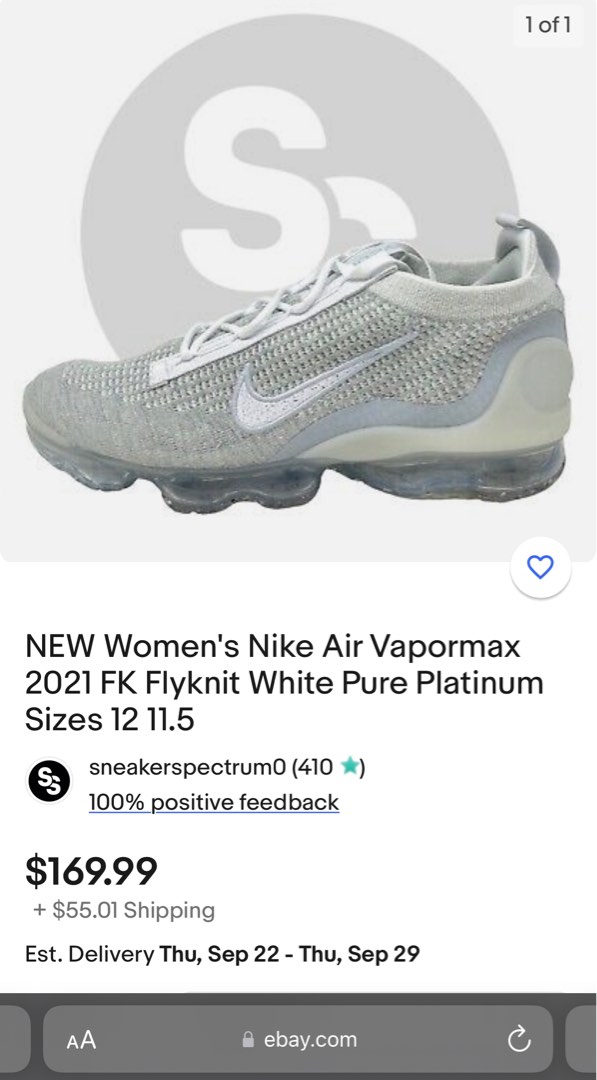 Womens vapormax sales white