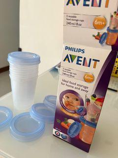Philips avent food storage Cups 240ml