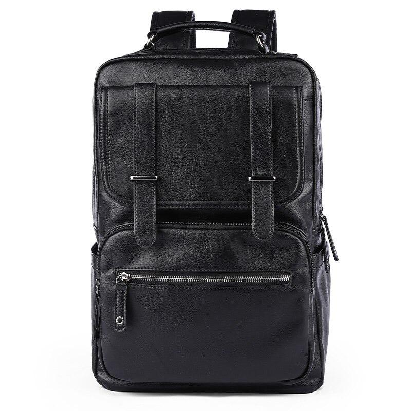 Mens laptop shop backpack leather
