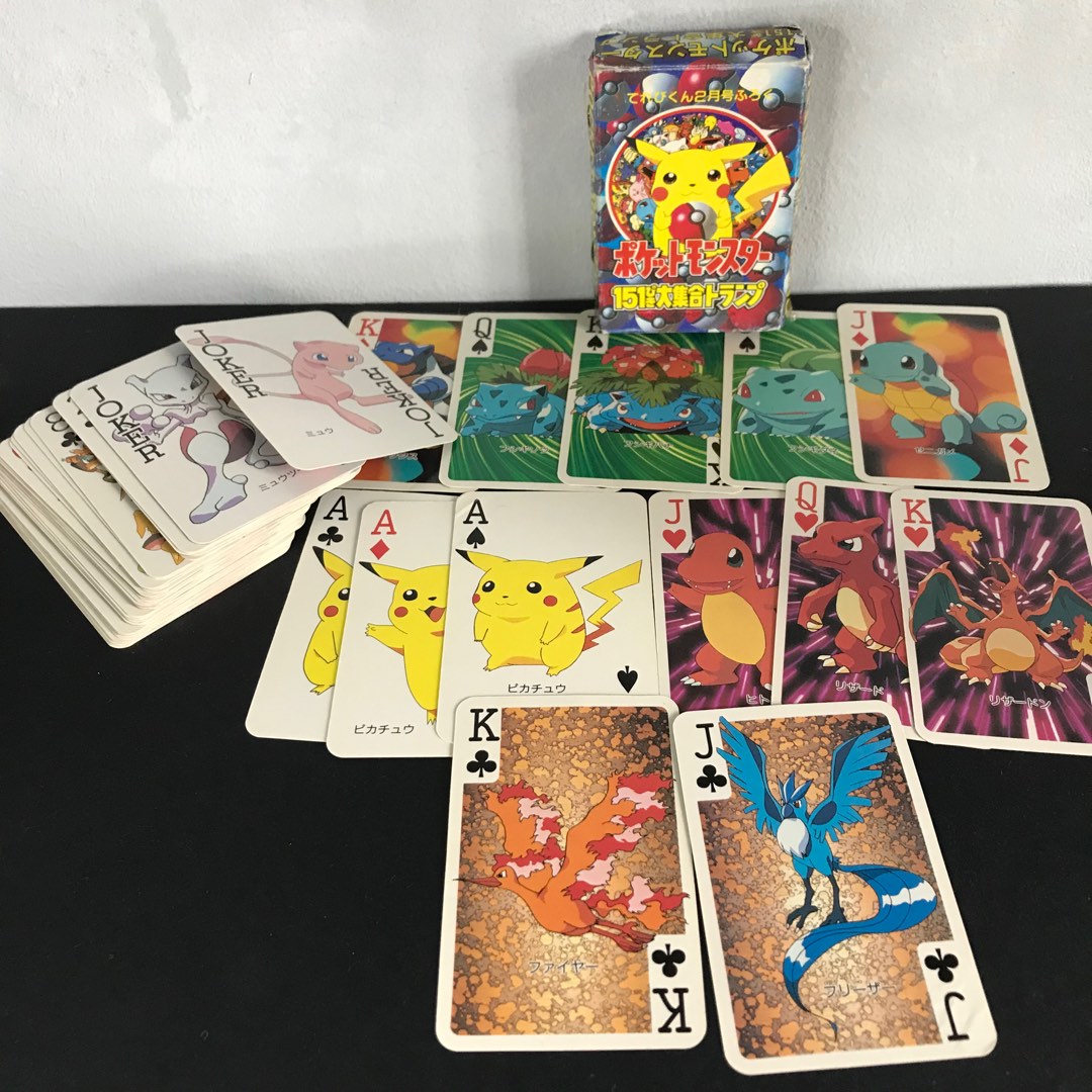 Pokemon Poker 1997 Nintendo Playing Card Vintage Pocket Monsters