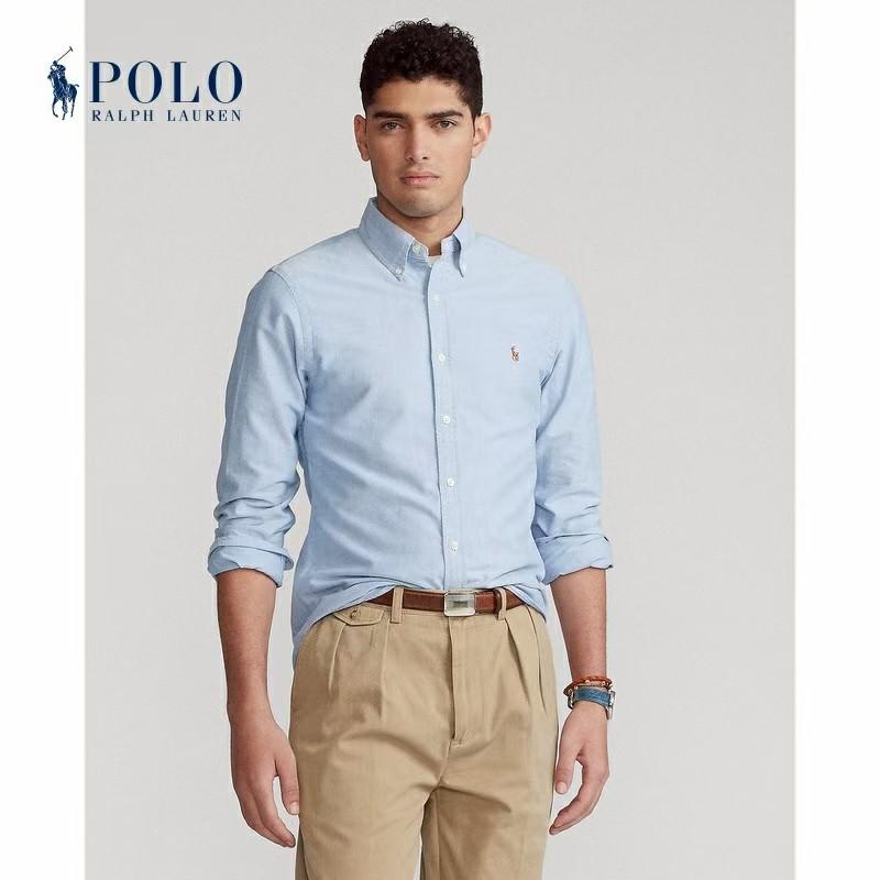 Polo Ralph Lauren oxford shirt 長袖恤衫襯衫男裝生日禮物藍色白色