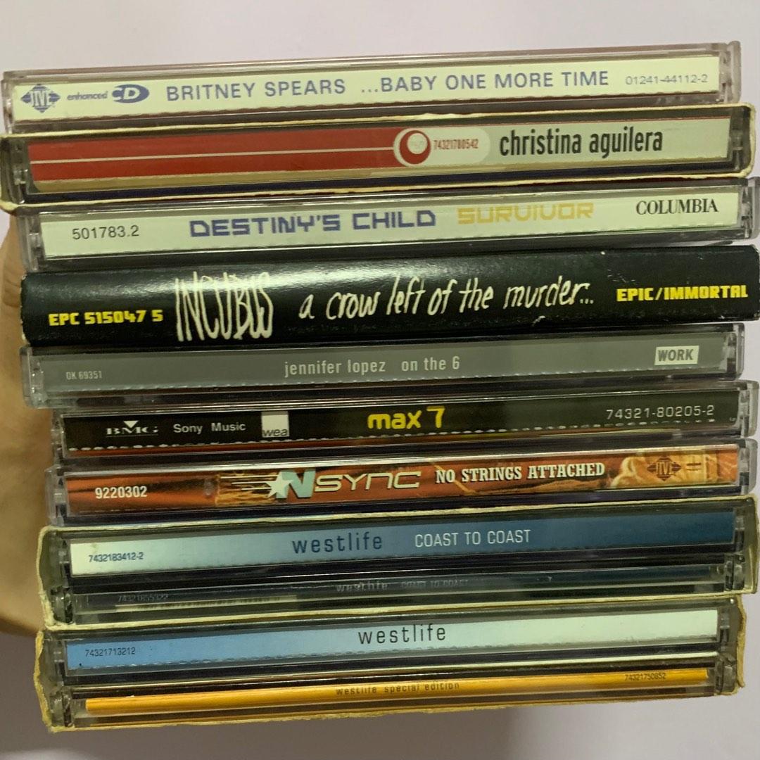 Preloved CDs (Eng) (Category: CDs & DVDs) located in Pasay City. Submitted by dyongjo (Listing ID 1181686360, Image 1). Description: Preloved CDs Please manage your expectations Cases & Cds have scratches as these are preloved albums ₱150-250each Available: - Britney Spears Baby One More Time ❌SOLD❌ - Christina Aguilera Special Edition (2cds) ❌SOLD❌ - Destiny’s Child Survivor - Incubus A Crow Left of the Murder - Jennifer Lopez On the 6 - Max 7 -