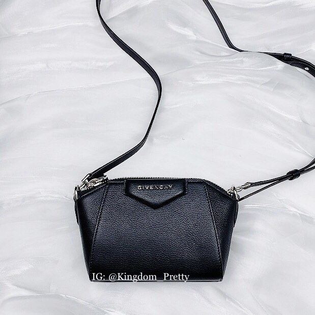 Preorder Givenchy Antigona Nano Size Black Goatskin Crossbody Bag