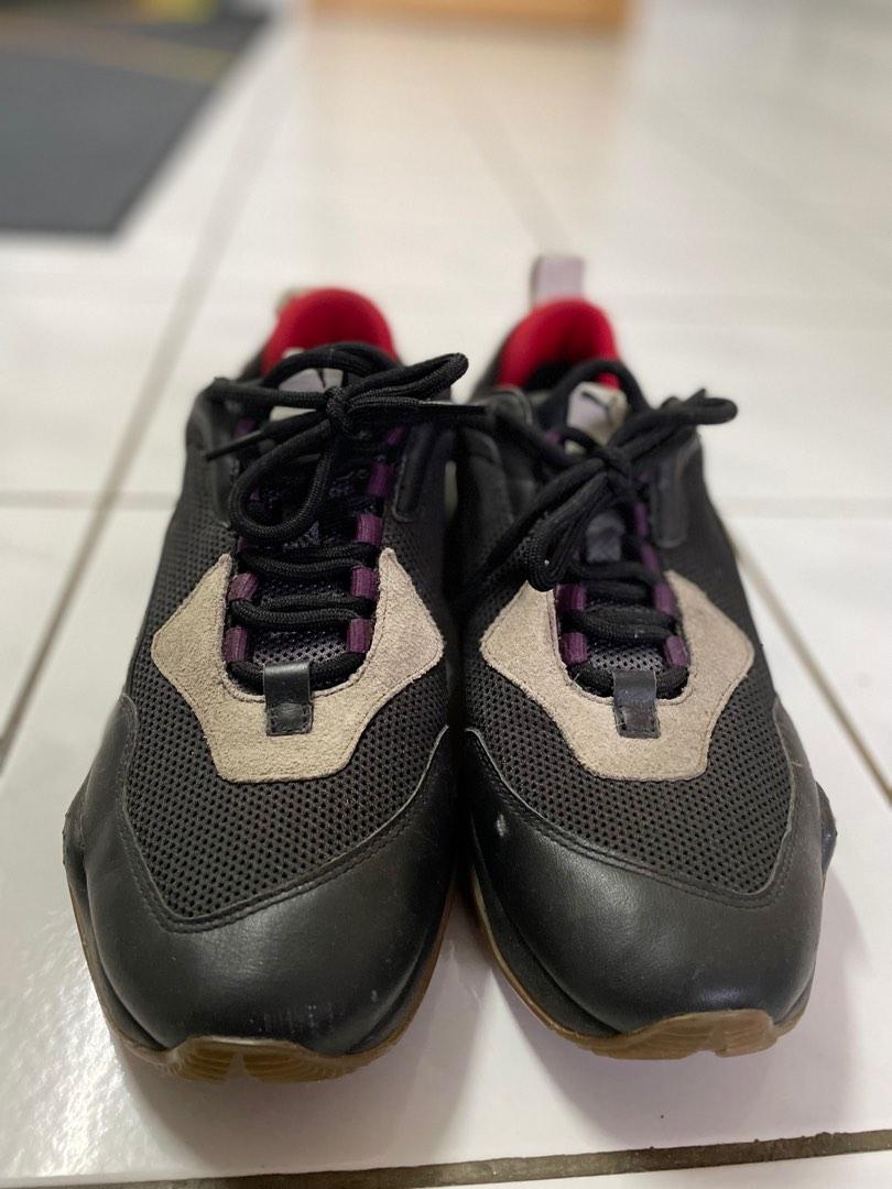 Puma thunder spectra trainers black grey purple gum outlet