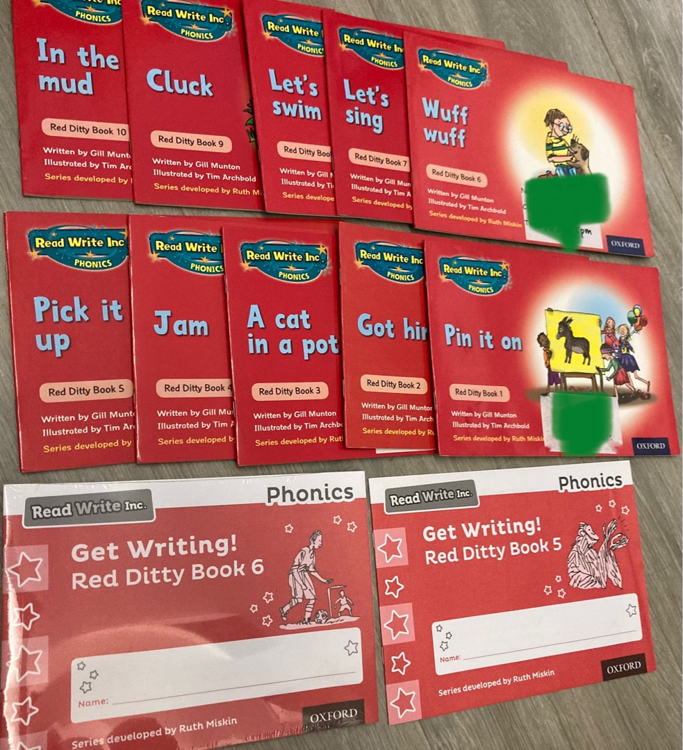 Read write inc Red dirty books, 興趣及遊戲, 書本 & 文具, 教科書 Carousell