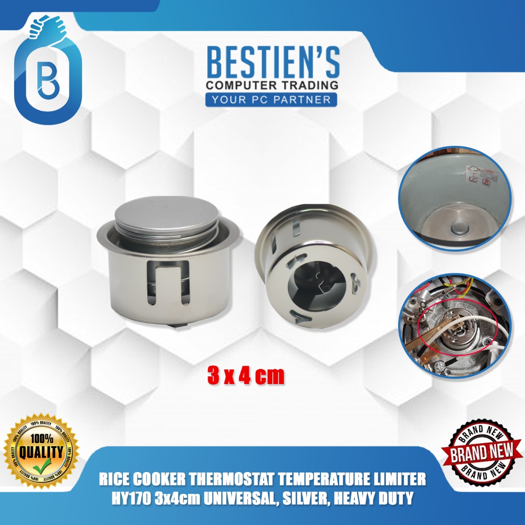 RICE COOKER THERMOSTAT TEMPERATURE LIMITER, HY170 3x4cm UNIVERSAL
