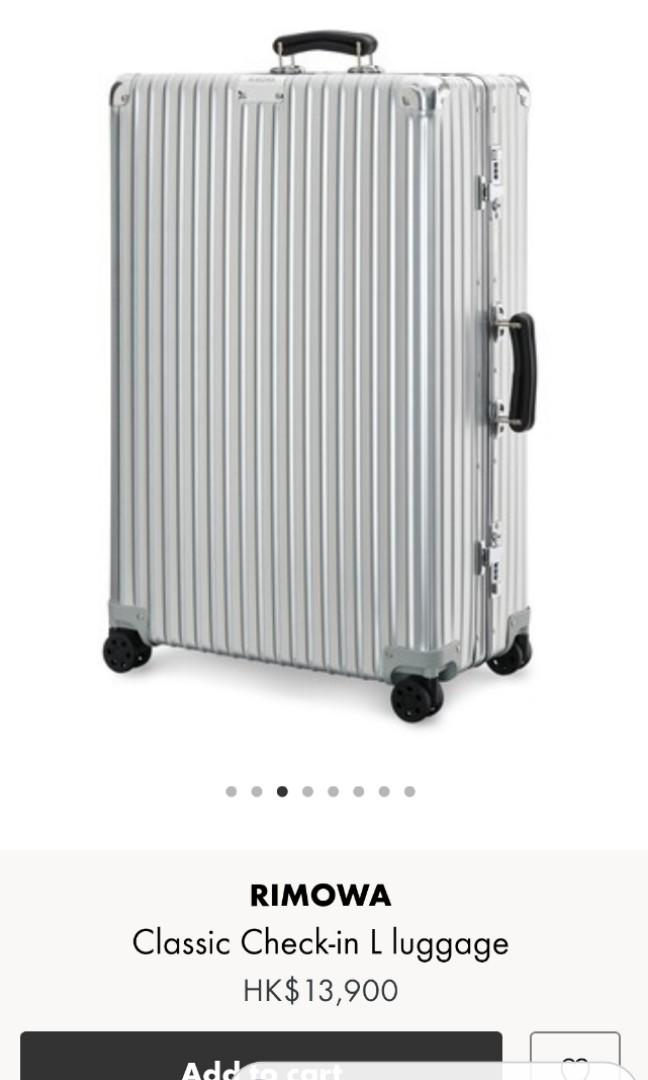 ❤️RIMOWA 全鋁合金Classic Check-in L luggage 30吋, 興趣及遊戲