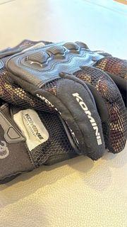 RS Taichi and Komine textile and mesh motorcycle gloves