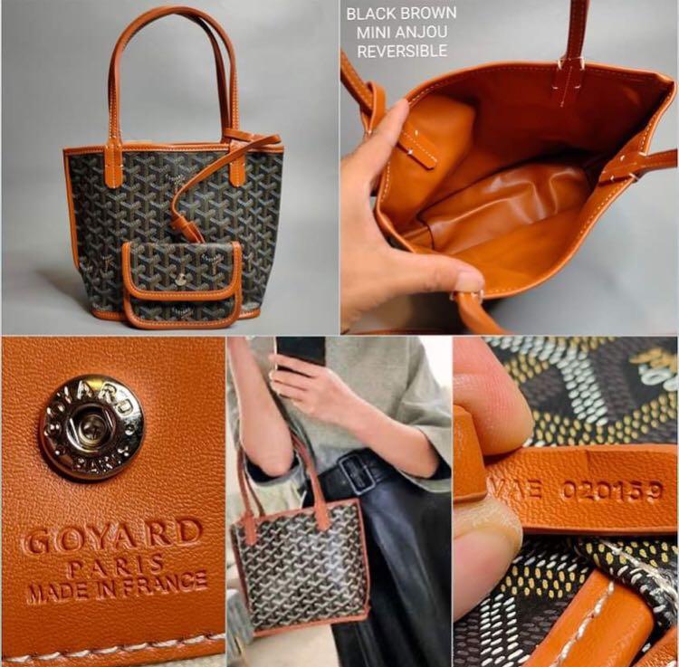 Goyard Mini Anjou (Black), Luxury, Bags & Wallets on Carousell