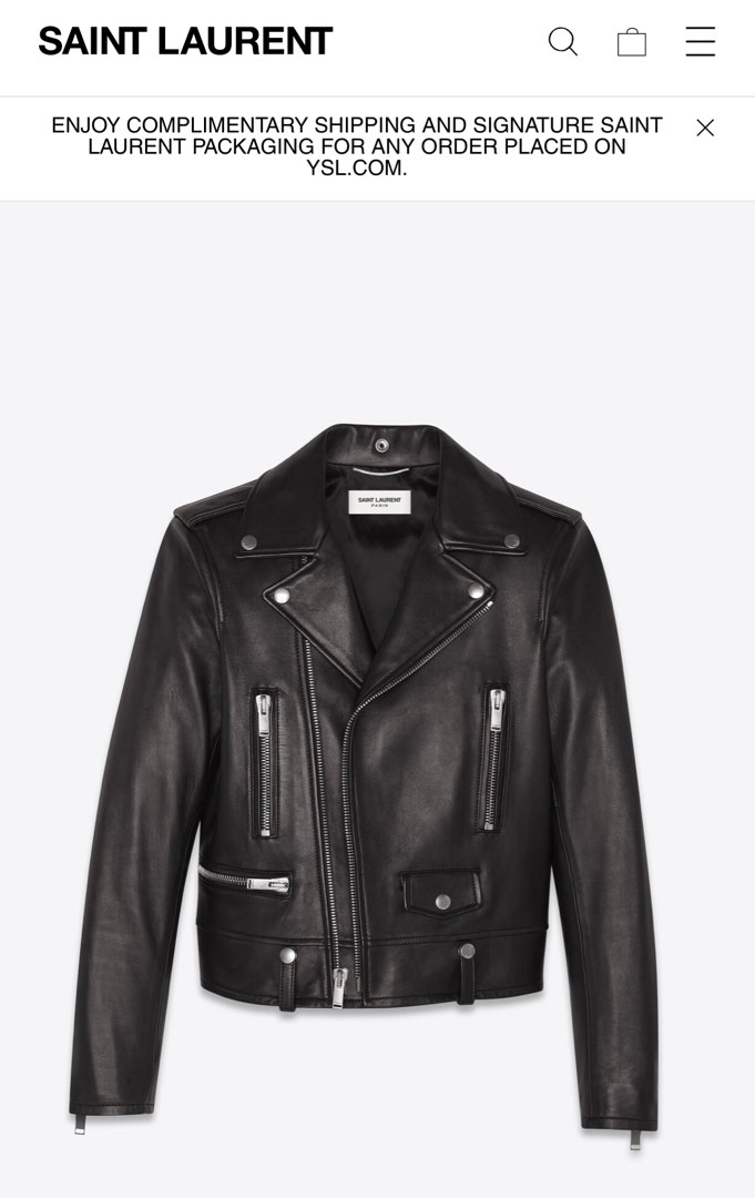 Saint Laurent L01 (Lamp) Leather jacket, 男裝, 外套及戶外衣服