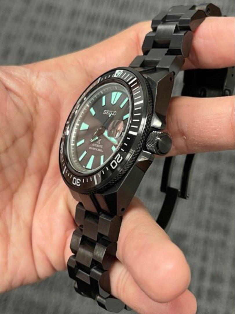 Seiko samurai hot sale black bracelet
