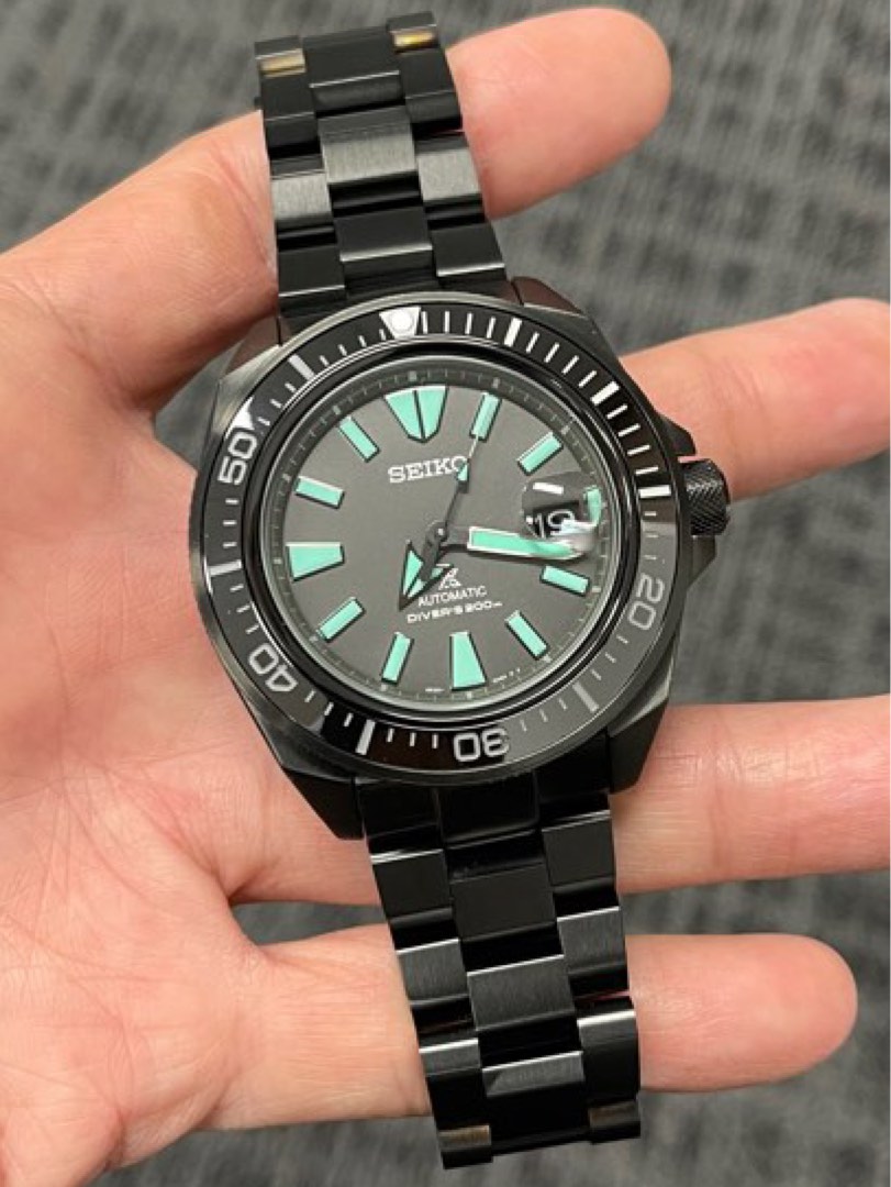Seiko samurai cheap black bracelet