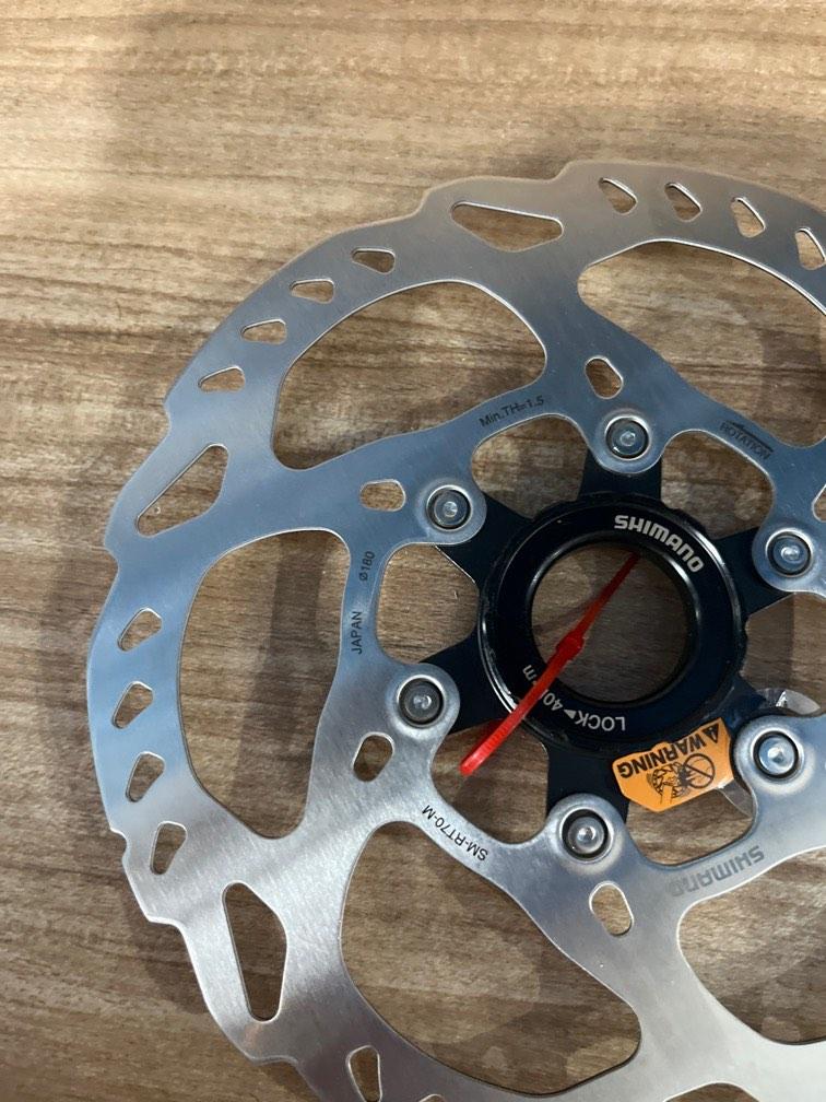 Shimano 180mm Center Lock Disc Rotor SLX 105, Sports Equipment, Bicycles & Parts, Parts