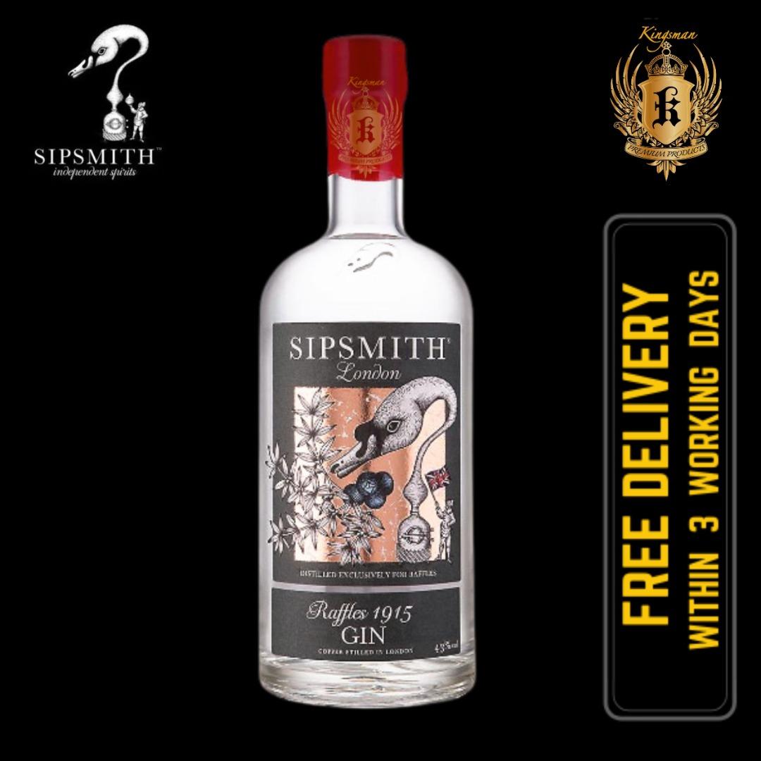 Sipsmith Raffles 1915 Gin 700ml, Food & Drinks, Alcoholic Beverages on
