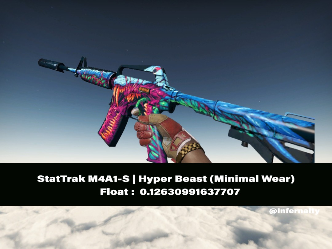 StatTrak M4A1-S Hyper Beast MW CSGO SKINS KNIVES, Video Gaming, Gaming ...