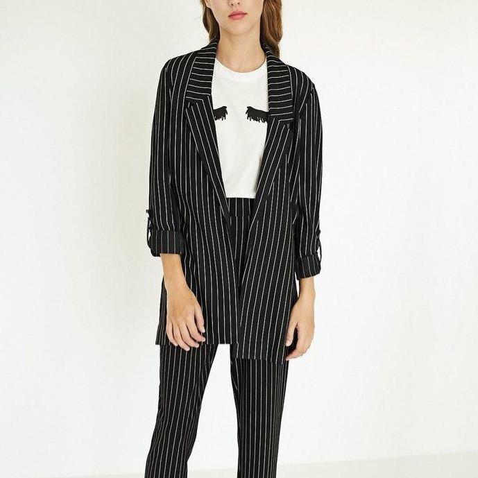 blazer stripe stradivarius