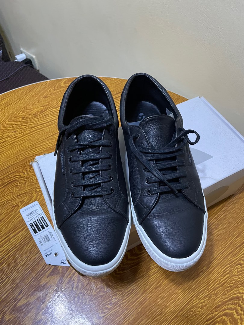 superga mens leather sneakers
