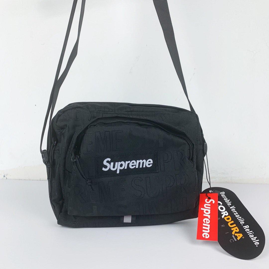 Supreme ss19 shoulder online bag black