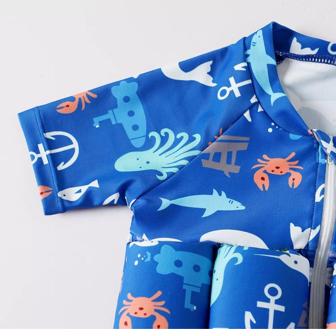 Swimming wear with float and cap, Babies & Kids, Babies & Kids Fashion