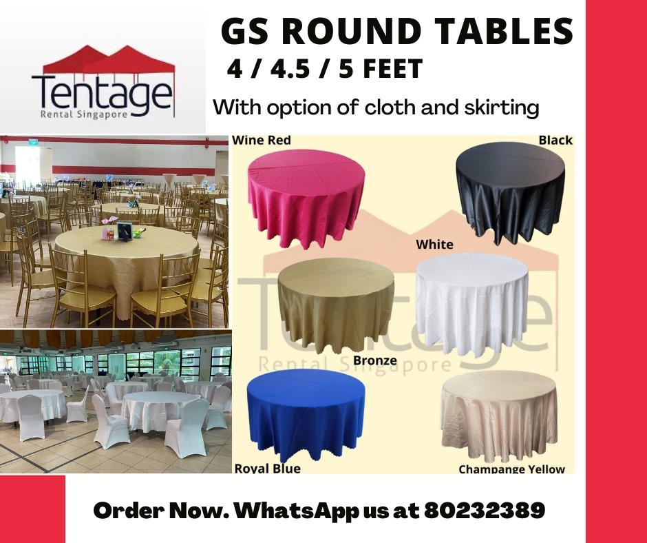 Table and chair rental clearance cost