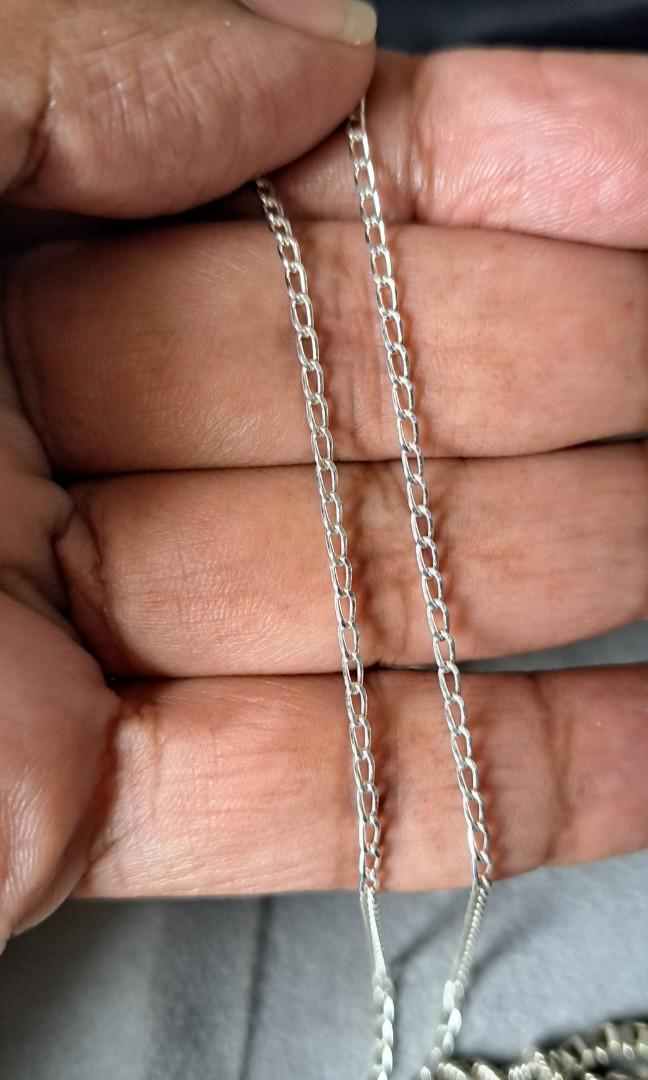 Silver chain fake hot sale