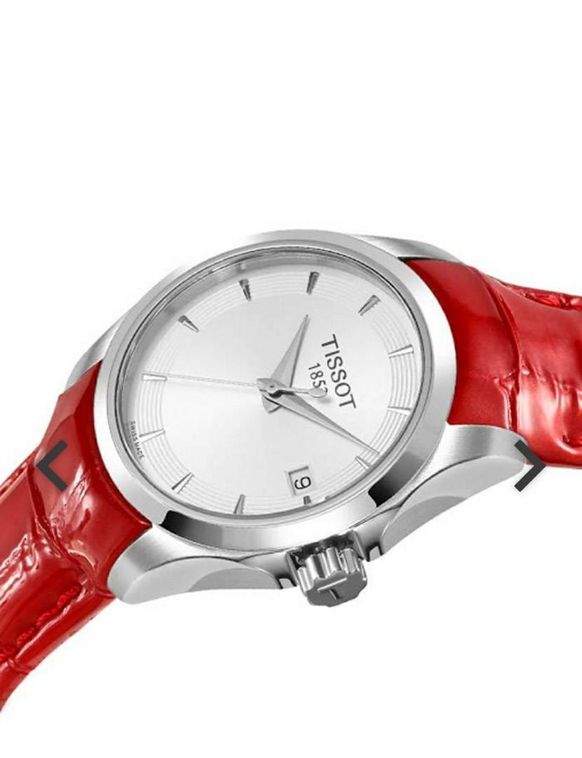 Tissot ladies watch red sale strap