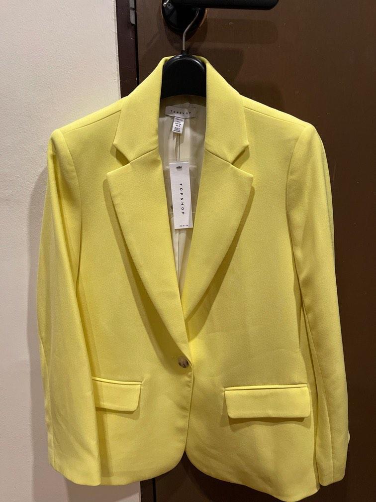 Topshop yellow blazer outlet