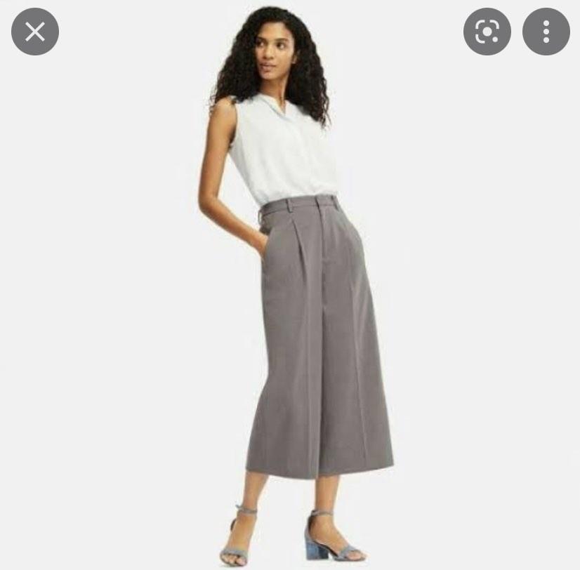 Uniqlo clearance cropped trousers