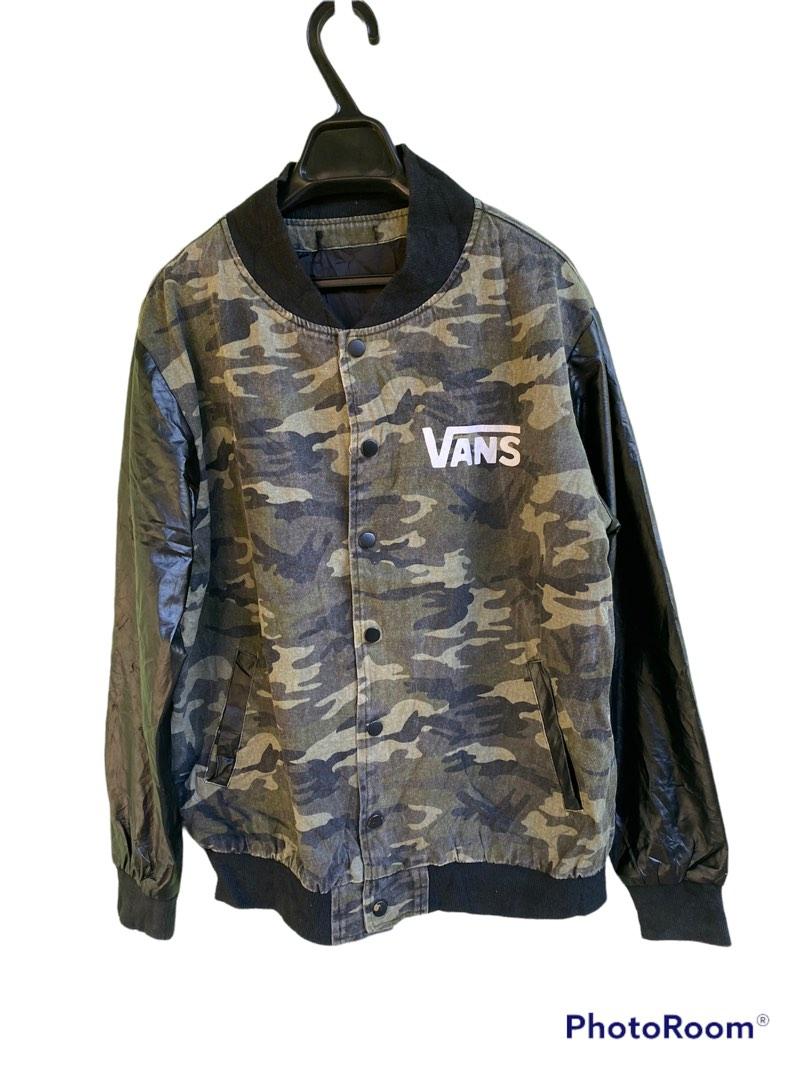 Vans camo varsity jacket hotsell