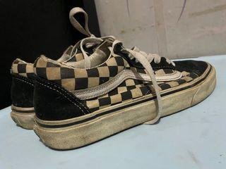 Vans oldskool checker BW