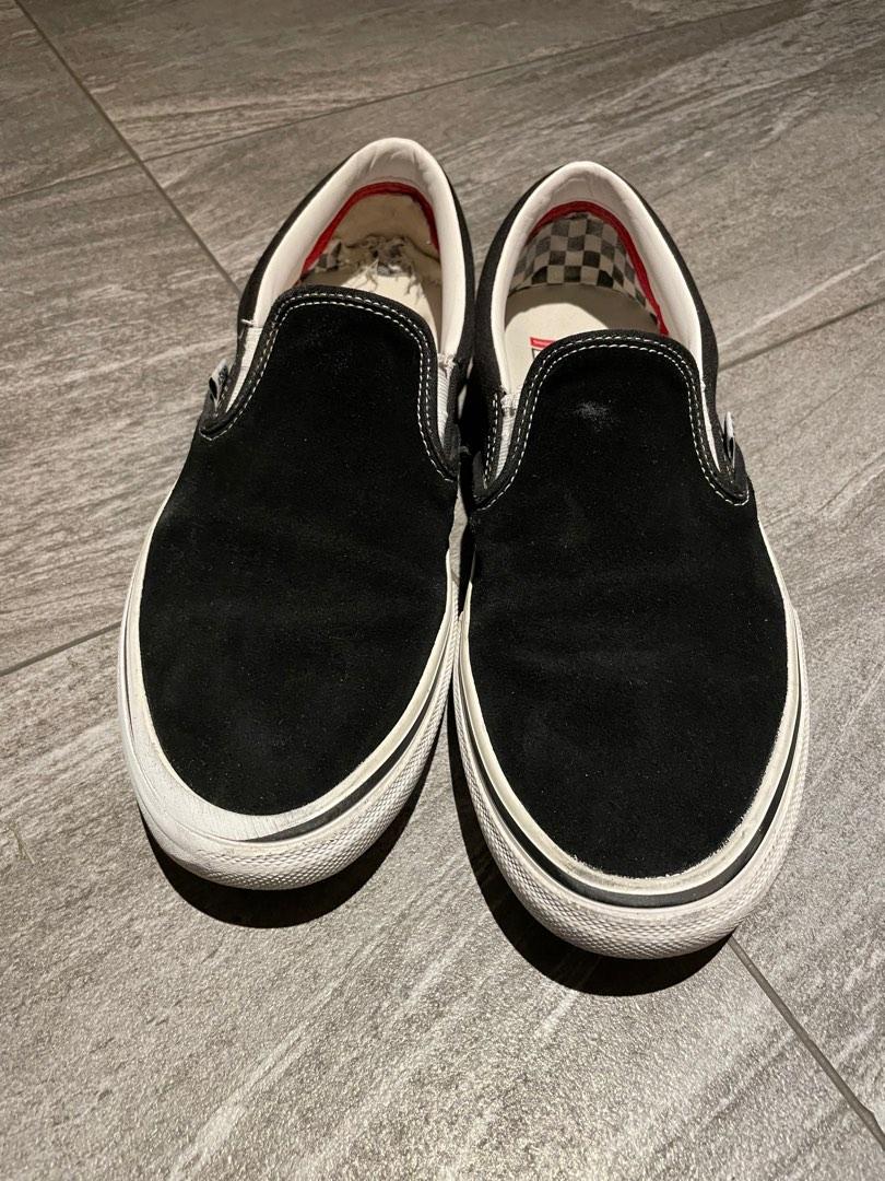 Vans Pro Slip on suede, Men's Fashion, Footwear, Sneakers on Carousell