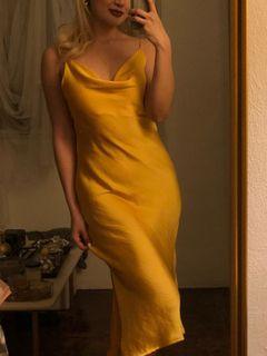 Yellow Gold Slip dress