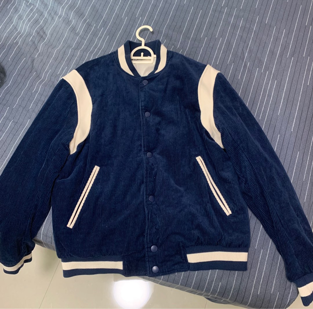 Zara Blue Varsity/Bomber Jacket, Men's Fashion, Coats, Jackets and ...