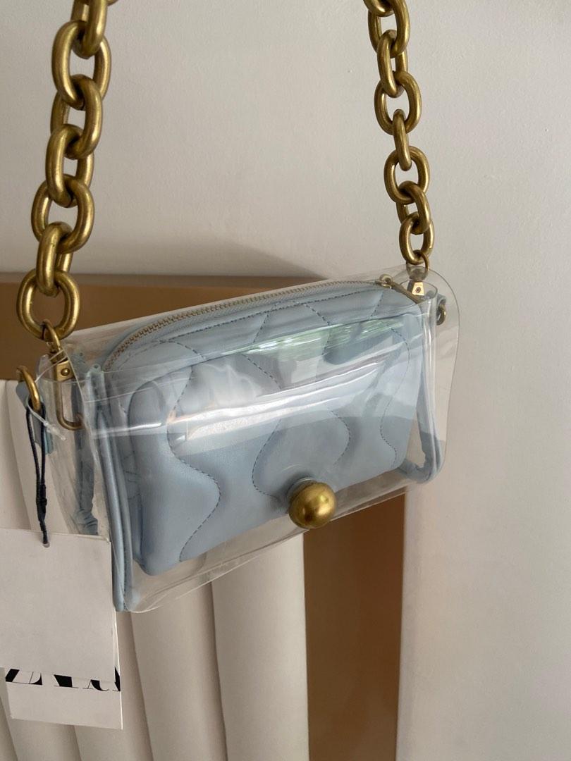 Zara Vinyl Shoulder Bag
