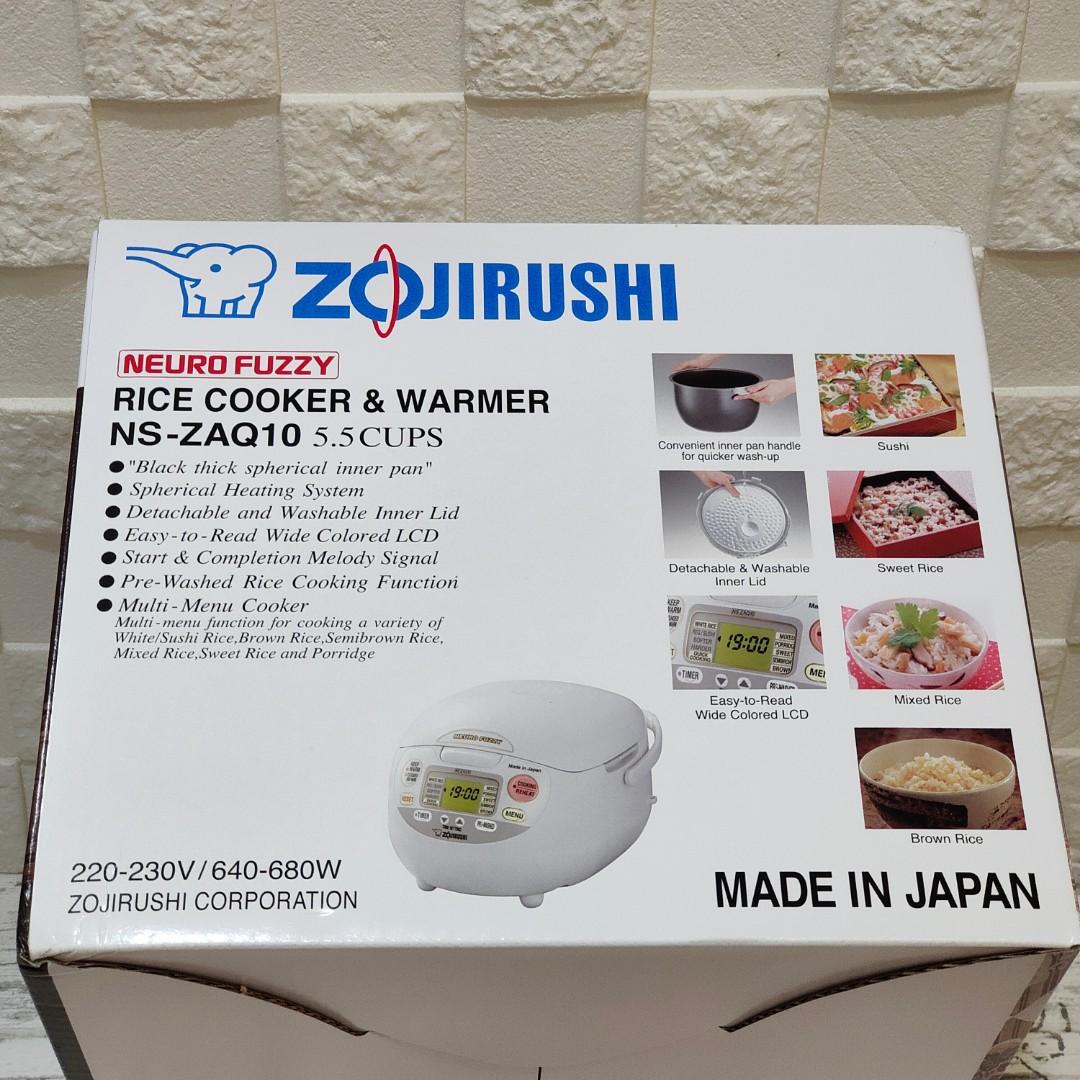 Zojirushi Neuro Fuzzy Rice cooker and warmer made in Japan; 1 year warranty by local agent