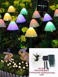 10 Mushroom Solar String Light
