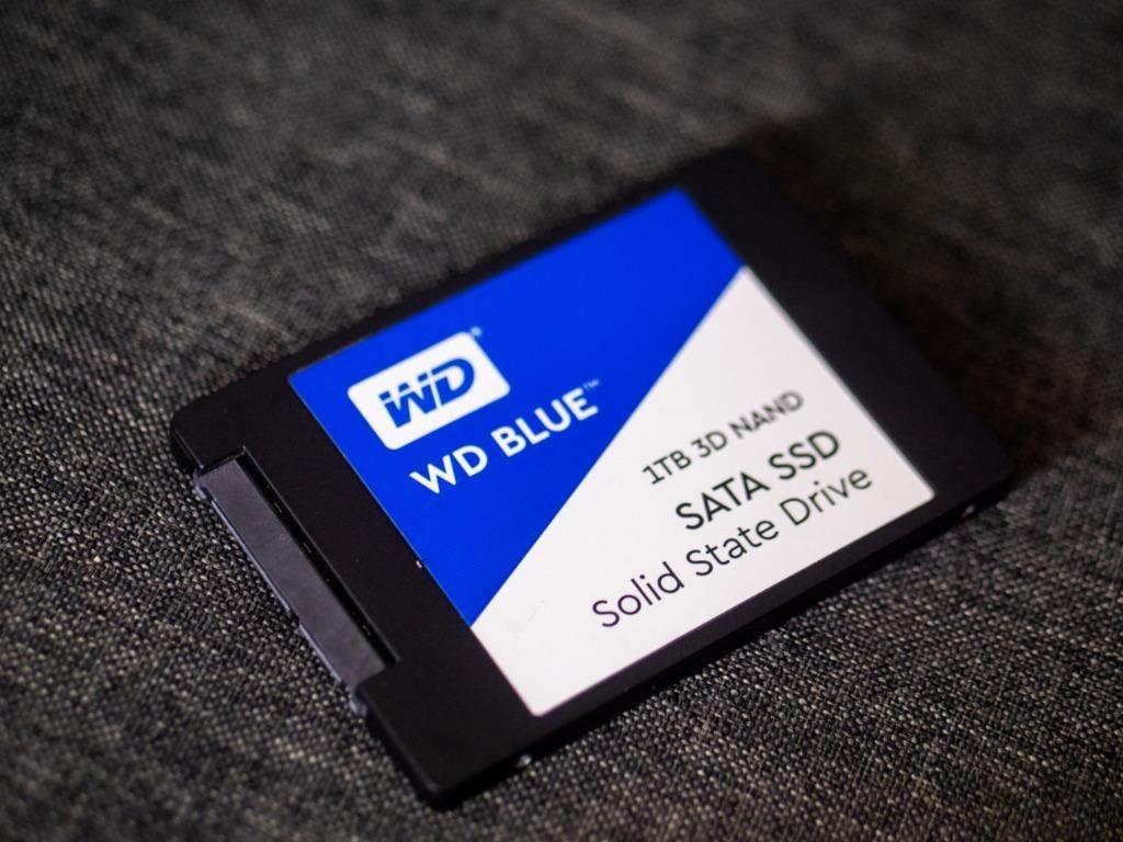 1TB WD Blue 3D NAND SATA SSD 2.5 7mm 64 LAYER 3D NAND GOT DRAM
