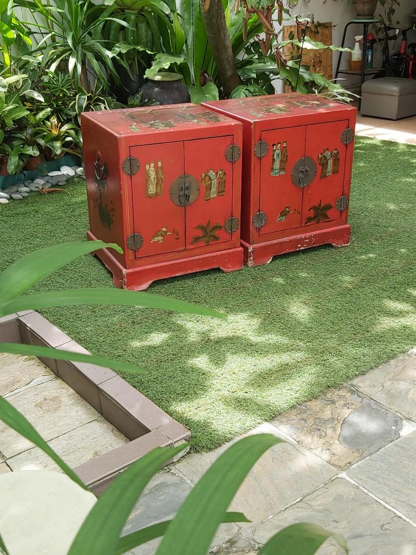 2 Chinese red chamber chest, Furniture & Home Living, Furniture