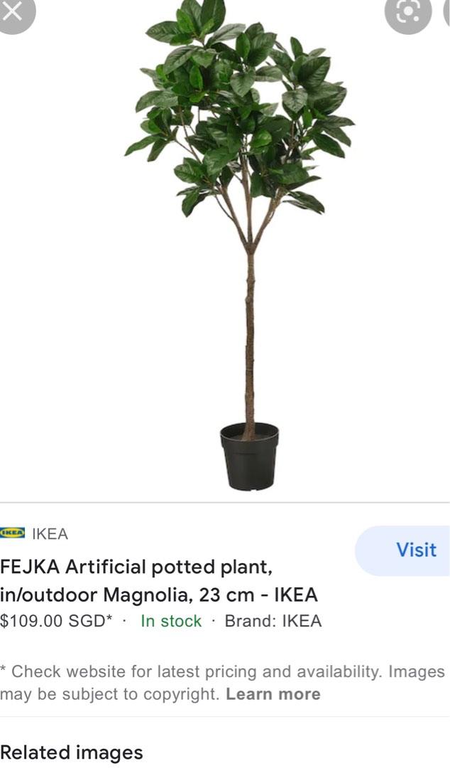 2X IKEA Artificial Tree+ Spotlight Tree, Furniture & Home Living, Home