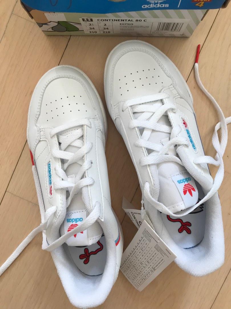 全新- adidas Toy Story 白色波鞋, 兒童＆孕婦用品, 嬰兒及小童流行